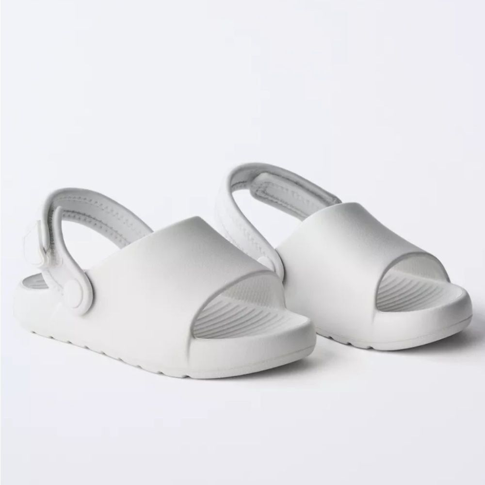 Zara RUBBER SLINGBACK SANDALS - Picture 3 of 6